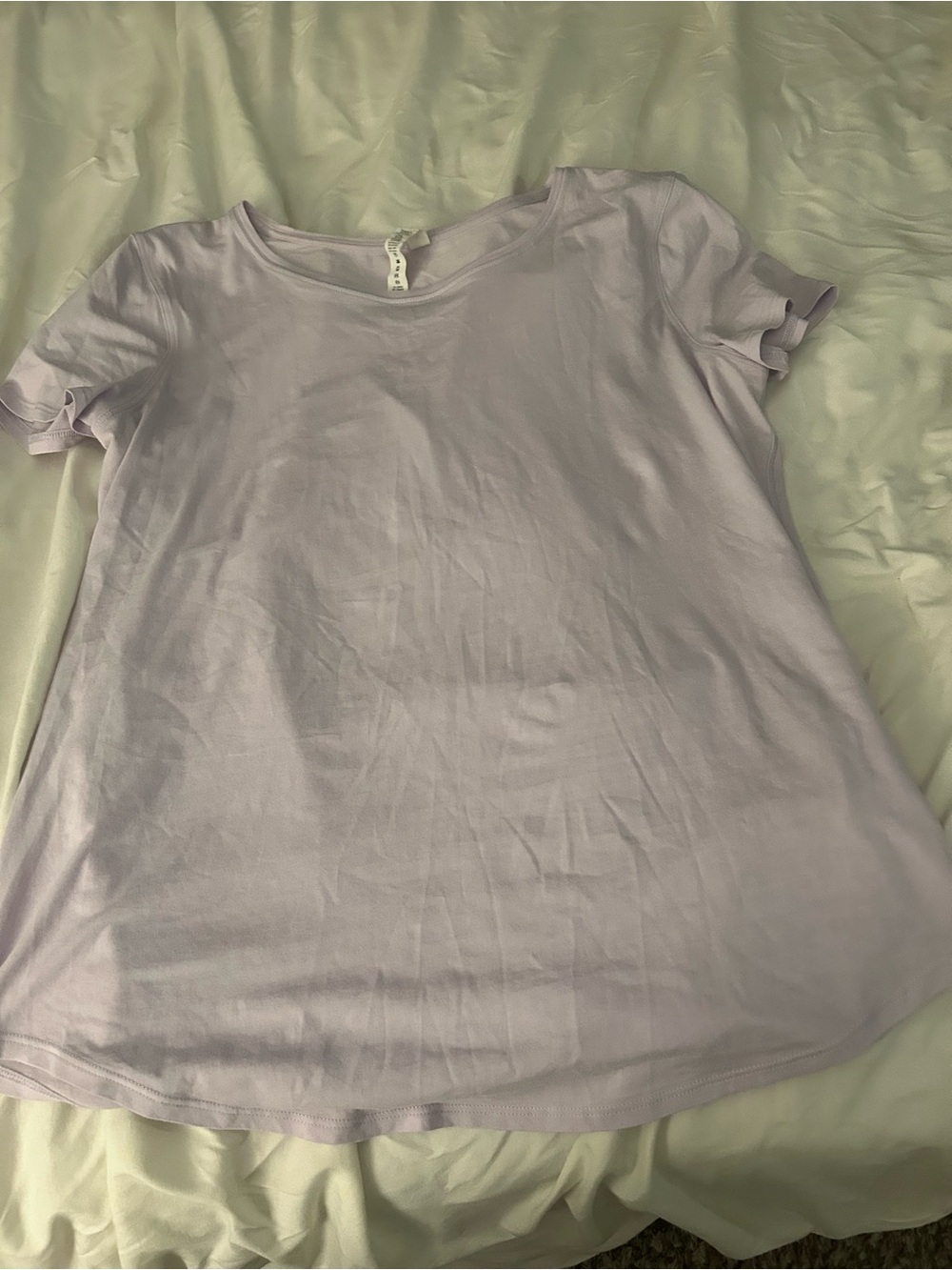 lululemon athletica Pastel Lavender Scoop Neck Tee
